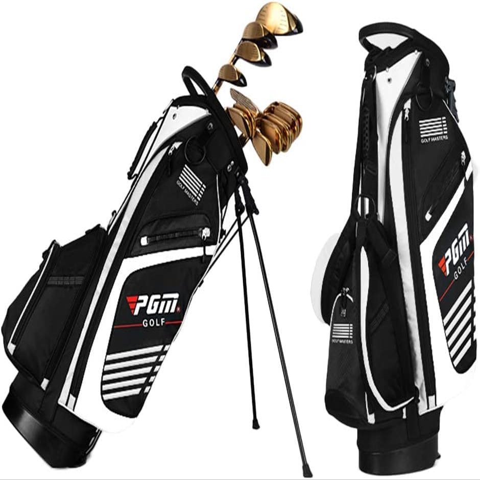 Waterproof Golf Bracket Bag, Ultra-Light Portable Standing Golf Bag 14-Way Divider, Club Golf Sunday Travel Bag, Suitable for Golf Courses and Travel ( Color : White )