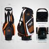 Waterproof Golf Bracket Bag, Ultra-Light Portable Standing Golf Bag 14-Way Divider, Club Golf Sunday Travel Bag, Suitable for Golf Courses and Travel ( Color : White ) view 2