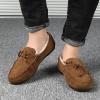 Bestgift Winter Beans Shoes Men's Velvet Fur one Frosted Snow Boots Warm Cotton Shoes Casual Shoes Non-Slip Black 7 view 4