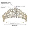 Luxury Gold Bridal Tiaras and Crowns for Women Cubic Zirconia CZ Wedding Headpiece Prom Birthday Quince Royal Queen Crown Hair Accessories Zircon Gift Jewelry view 4
