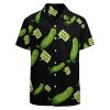Big Dill Pickle Men's Shirts Short Sleeve Button Down Casual Blouse Tee Top with Pocket 2XL view 4