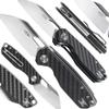 Firebird GANZO FH924-CF Pocket Folding Knife Wharncliffe D2 Steel Blade G10 Anti-Slip Handle with Clip Camping Hunting Fishing Outdoor EDC Pocket Knife (Carbon Fiber Black) view 4