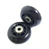 GSHFIGHTING Black 2 Wheels Sets Luggage Suitcase Wheels Replacement 75mm x 24mm/2.95" x 0.94" Axles 45mm Inline Skate Wheels Replacement Wheel with 8mm Bearings ABEC 608zz