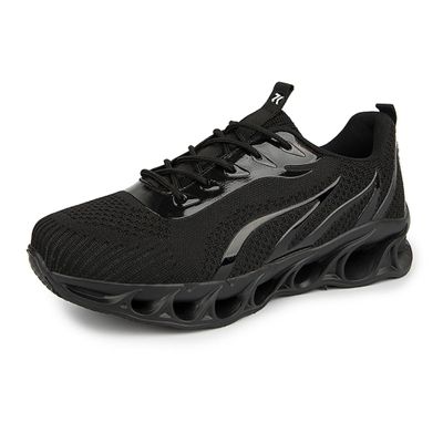 Bestgift Summer Men's Shoes Plus Size Sports Casual Couple Flame Shoes Black 3 10