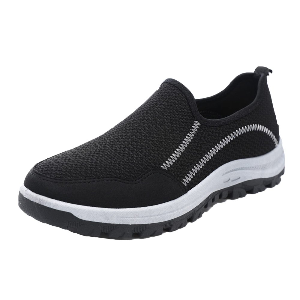 Dressnu Men's Spring Sneakers Lightweight and Breathable Men's Shoes Casual and Comfortable Black 8