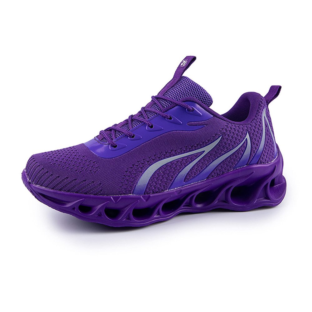 Dressnu Men's Running Casual Shoes Comfortable Spring Sports Shoes Light and Breathable Purple 9.5