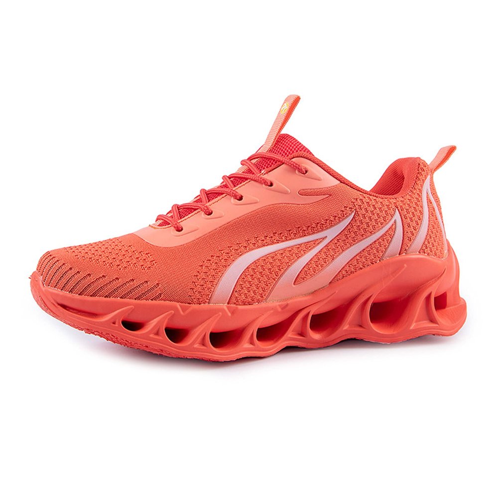 Dressnu Men's Running Casual Shoes Comfortable Spring Sports Shoes Light and Breathable Orange 7