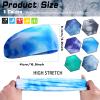 6 Pcs Athletic Headbands for Kids - Boys Football Headbands, Tie Dye Youth Sweat Absorbing Elastic Hairbands view 2