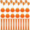 Sosation 36 Pcs Team Spirit Accessories, Cheerleading Pom Poms Hand Clappers Party Favors and Thunder Sticks Noise Makers for Sporting Events Football Baseball Cheering Essentials(Orange) view 1