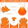Sosation 36 Pcs Team Spirit Accessories, Cheerleading Pom Poms Hand Clappers Party Favors and Thunder Sticks Noise Makers for Sporting Events Football Baseball Cheering Essentials(Orange) view 2
