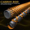 Sougayilang Inshore Saltwater Fishing Rods, Spinning Rods and Casting Rods with AAA Cork Handles,IM7 Toray Carbon Blanks- 7' - Golden- Casting view 4