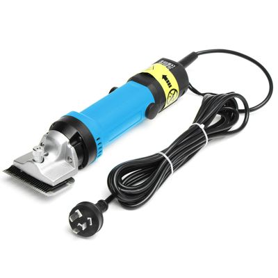 BEESOM Electric Horse Clipper, Portable Electric Hair Fur Grooming Clippers Electric Animal Grooming Kit for Horse Equine Goat Pony Cattle and Large Thick Coat Animals,Blue-220V