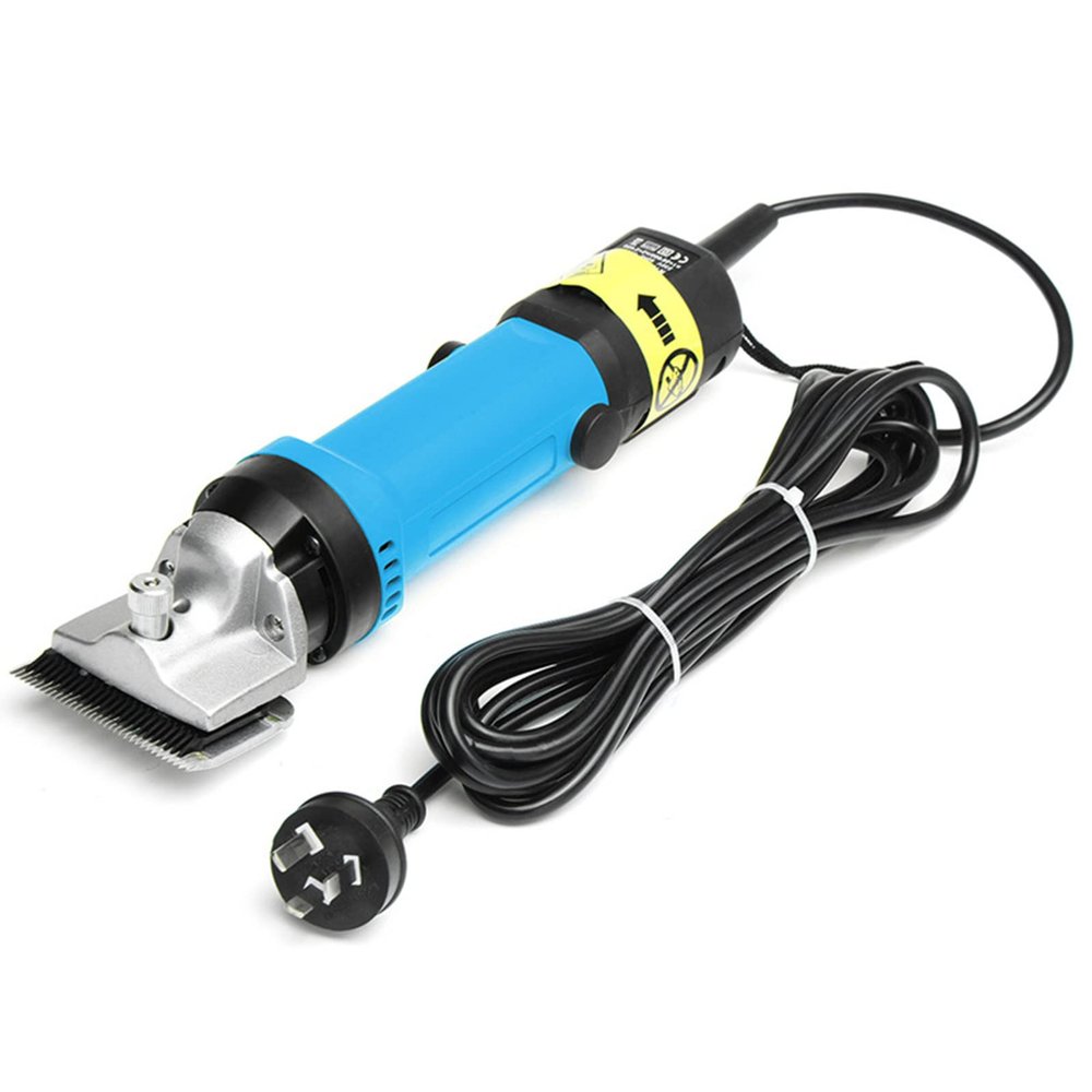 BEESOM Electric Horse Clipper, Portable Electric Hair Fur Grooming Clippers Electric Animal Grooming Kit for Horse Equine Goat Pony Cattle and Large Thick Coat Animals,Blue-220V