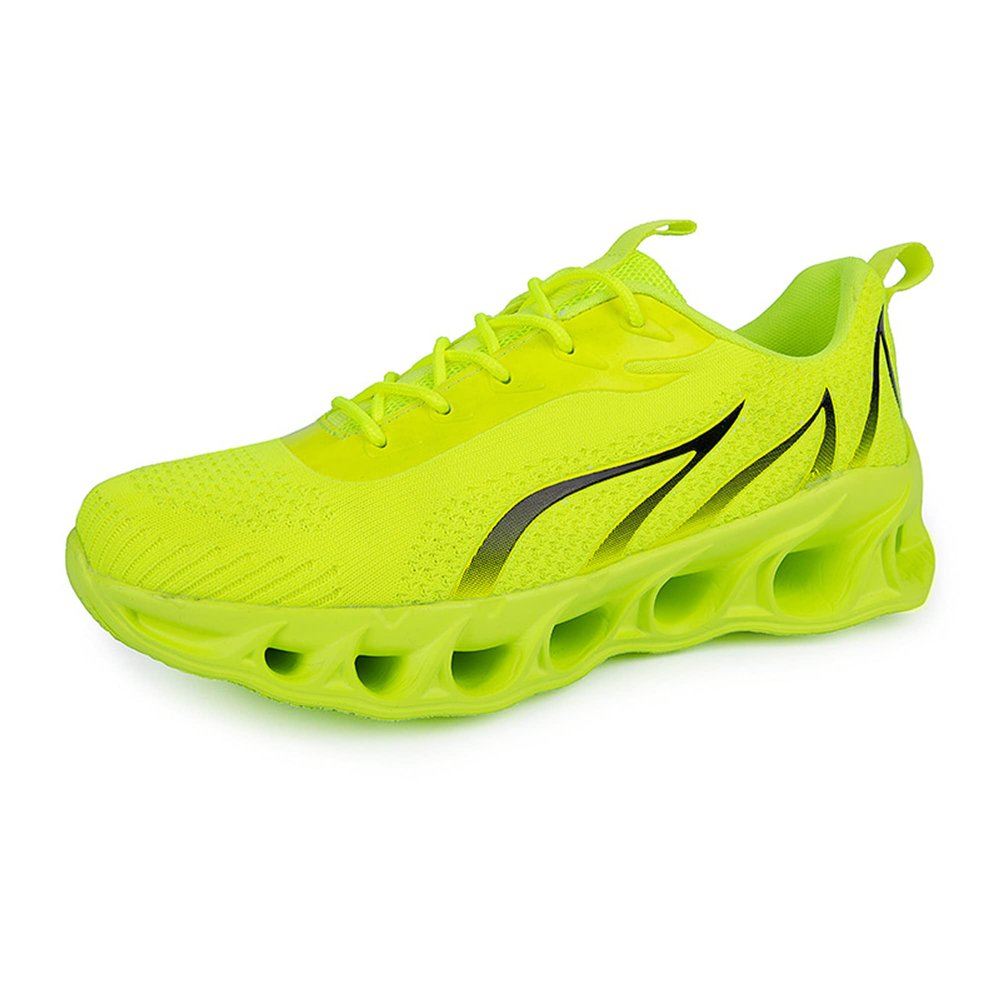 Dressnu Men's Running Casual Shoes Comfortable Spring Sports Shoes Light and Breathable Green 11.5