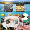 Kids Snorkeling Set with Fins Anti Leak Snorkeling Gear for Kids with Adjustable Flippers, Youth Junior Full Dry Snorkel Set Swimming Goggles with Nose Cover Diving Mask Scuba with Bag, 5-14 Yrs view 2