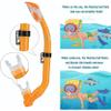 Kids Snorkeling Set with Fins Anti Leak Snorkeling Gear for Kids with Adjustable Flippers, Youth Junior Full Dry Snorkel Set Swimming Goggles with Nose Cover Diving Mask Scuba with Bag, 5-14 Yrs view 3