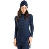 Muslim Swimsuits for Women Modest Swimwear Islamic Burkini Swimsuit Full Cover Hijab Muslim Pullover Ruched Top Dress Leggings Rashguard Bathing Suits Traje De Bao Musulmn para Mujer Navy Blue L view 3