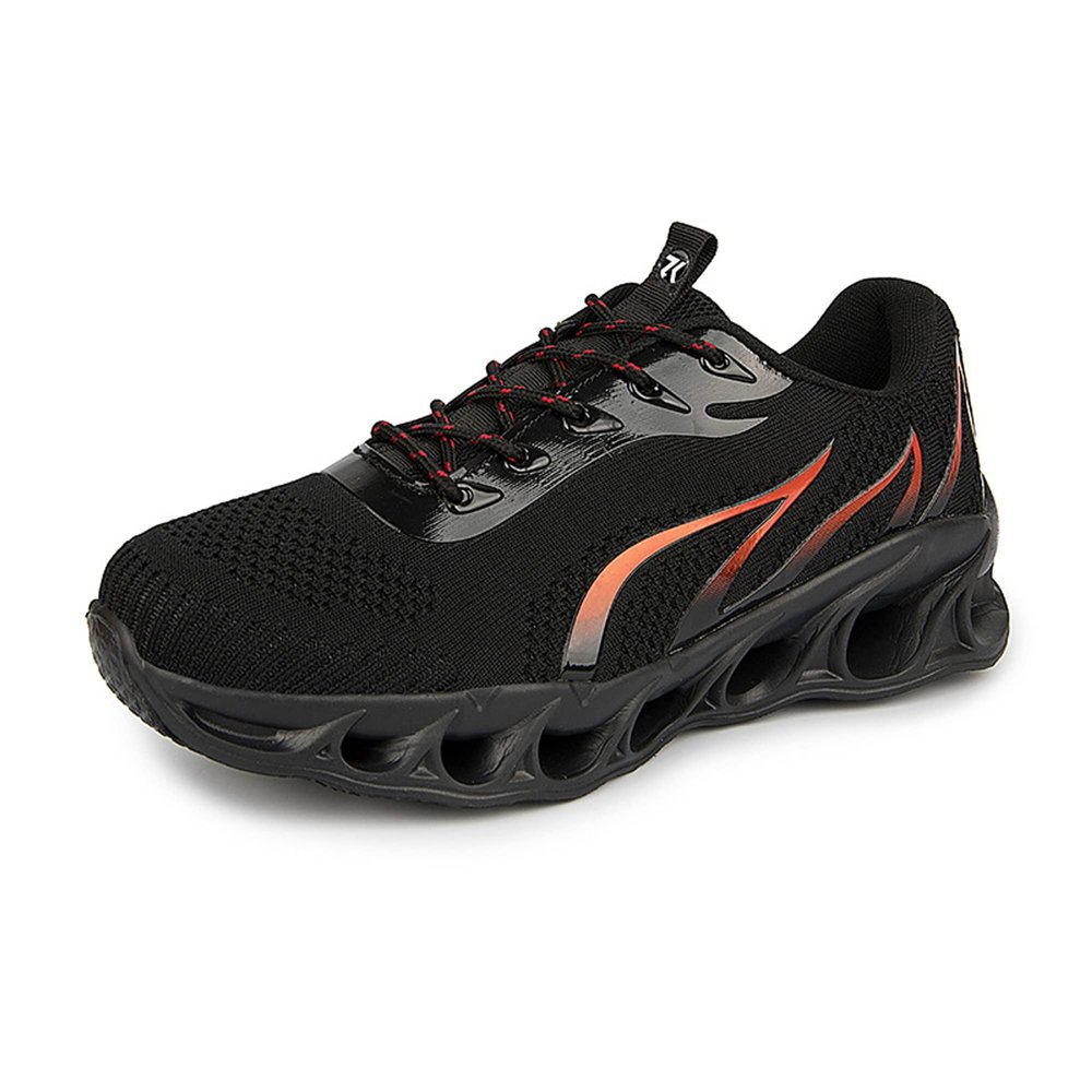 Dressnu Men's Running Casual Shoes Comfortable Spring Sports Shoes Light and Breathable Black 7.5