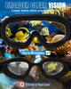 Rantizon Swim Goggles 2 Pack, Adjustable Wide View Anti Fog&UV Swimming Goggles for Audlt, No Leaking Swim Glasses for Men Women Youth, Aqua & Bright Silver view 4