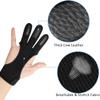 Ibluelover Archery Glove Three Finger Protector Glove Shooting Hunting Gloves Leather Padded Bow Mitten Finger Tab Archery Protective Gear Accessories for Youth Adult Beginner view 3