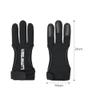 Ibluelover Archery Glove Three Finger Protector Glove Shooting Hunting Gloves Leather Padded Bow Mitten Finger Tab Archery Protective Gear Accessories for Youth Adult Beginner view 4