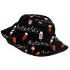 Musical Note Music Bucket Hat for Women Girls Summer Travel Fisherman Beach Sun Hats for Fishing Hiking view 2