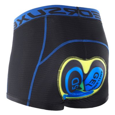HUIOP Men Cycling Underwear, Men Cycling Underwear Shorts Lightweight Breathable 5D Padded Bike Bicycle Shorts