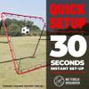 Soccer Rebounder Rebound Net, Kick-Back | Football Training Gifts, Aids & Equipment for Kids Teens & All Ages, Perfect Storage view 3