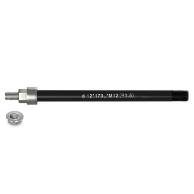NICEDACK Thru Axle Adapter M12 x 1.5-170mm for Bike Trailer Hitch, 12mm Thru Axle with 1.5 Thread Pitch, 170mm Thru-Axle Adapter