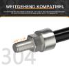 NICEDACK Thru Axle Adapter M12 x 1.5-170mm for Bike Trailer Hitch, 12mm Thru Axle with 1.5 Thread Pitch, 170mm Thru-Axle Adapter view 3