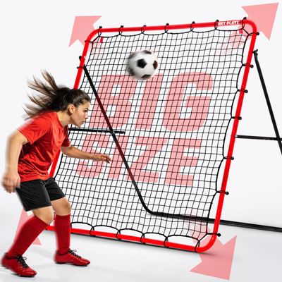 Soccer Rebound Net Rebounder | Skill Training Gifts, Aids & Equipment for Kids Teens & All Ages - Kick-Back/Perfect Storage