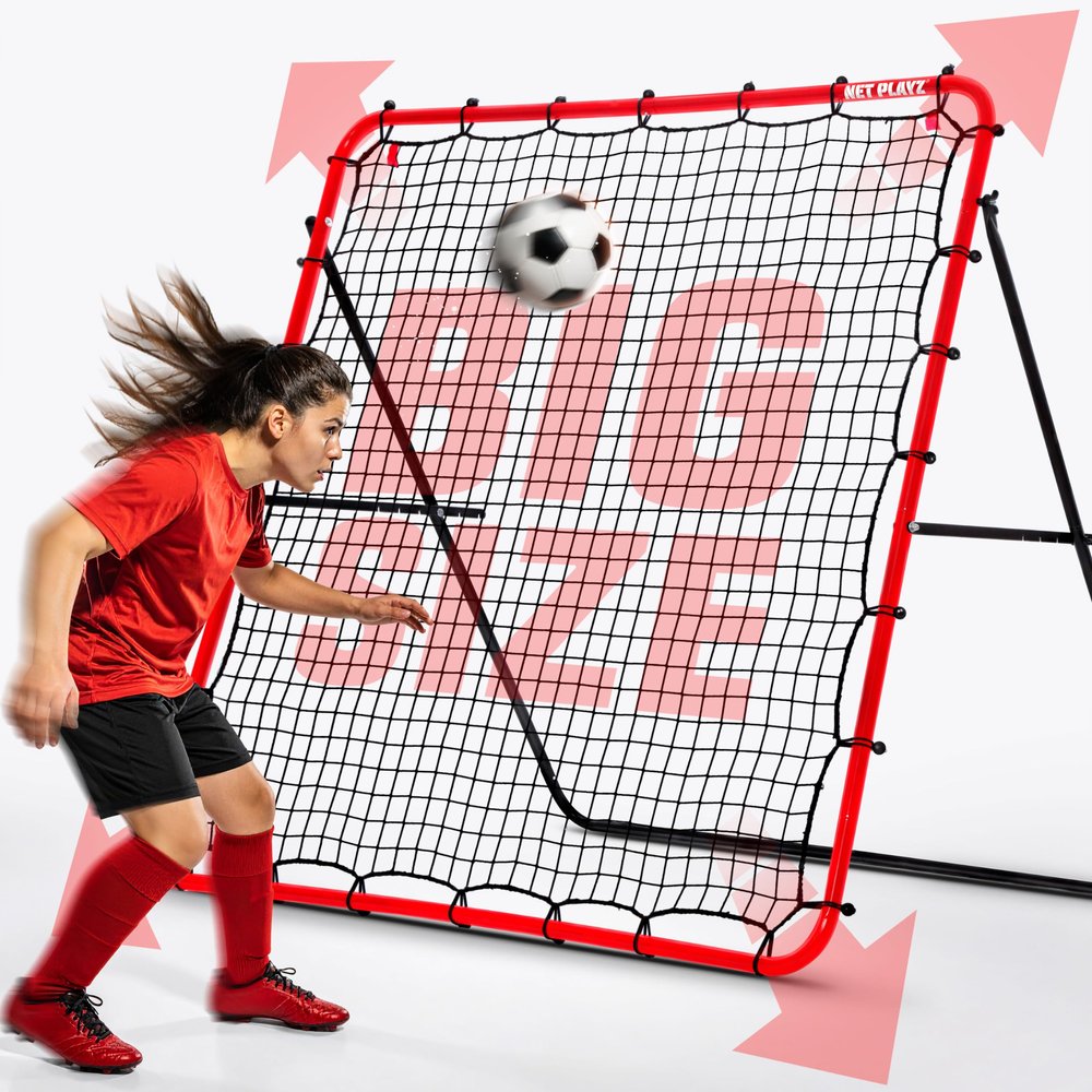 Soccer Rebound Net Rebounder | Skill Training Gifts, Aids & Equipment for Kids Teens & All Ages - Kick-Back/Perfect Storage