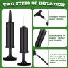 Jutom 200 Sets Ball Pump Bulk for Sports Balls Include Needle Nozzle Extension Hose Hand Air Pump Portable Inflation Kit for Basketball Soccer Football Rugby(Black) view 4