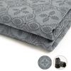 POKIVIR - Yoga Towel, Hot Yoga Mat Towel - Sweat Absorbing Non-Slip for Hot Yoga, Pilates and Workout, 24x72 inches with Upgraded Clover-Shaped Grip Dots (Grey) view 2