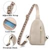 Haytijoe Anti Theft Crossbody Bags for Women Vegan Leather Sling Bag Travel Purses Fanny Pack view 3