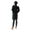 Modest Muslim Swimsuits for Women Cover Up Clothes for Muslim Swimwear Full Body Cover Suit Women Long Sleeve Burkinis Hijab Muslim Swim Dress Tops PantsWetsuit 3 Piece Bathing Suits Black a L view 3