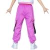 FEESHOW Girls Kids Casual Jogger Sweatpants Loose Cargo Pants Trousers for Hip Hop Jazz Street Dancewear Hot Pink 11-12 Years view 2