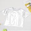 YEAHDOR Kids Metallic Shiny T-Shirt Hip Hop Modern Dance Top Jazz Party Performance Dancewear Silver 2-3 Years view 3