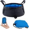 Portable Travel Outdoor Camping Hiking Wash Basin Bucket Sink Folding Camp Picnic Vegetables Basin Bucket Travel Footbath Foot Soak Basin Washbasin Fishing Bucket with Carrying Pouch, 8.6L view 2