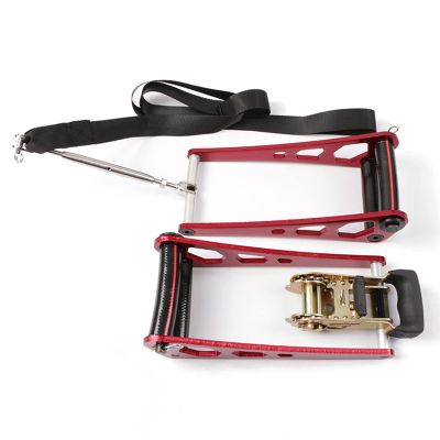 Elkrich Compound Bow Press Archery Portable Bow Press Aluminium Alloy Archery Ratchet Bow Press Bow Open Tool for Tuning Hunting Shooting (Red)