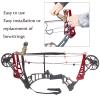 Elkrich Compound Bow Press Archery Portable Bow Press Aluminium Alloy Archery Ratchet Bow Press Bow Open Tool for Tuning Hunting Shooting (Red) view 3