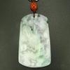 2.6" China Nature Certified Grade A Jadeite Jade Auspicious Dragon Necklace Pendant 2086 view 2