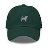 Puggle hat, Pug and Beagle Mix Dog hat, Embroidered Unisex Baseball hat, Puggle Gift. view 1