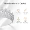 Silver Cubic Zirconia Bridal Crown for Women view 4