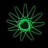 Nightlight Basketball Net, 50cm Self Luminous Basketball Net Replacement Nylon Ball Shooting Net for Daily Trainning Green view 4