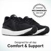 ABEO MXV Shift Womens Metatarsal Footbed Walking Shoes | Orthopedic Shoes for Women | Ball of Foot Pain Relief | Metatarsalgia Shoes Black, 8 Medium view 2