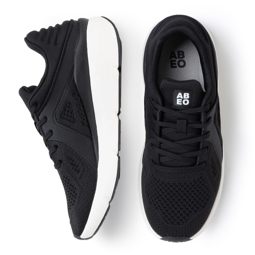 ABEO MXV Shift Womens Metatarsal Footbed Walking Shoes | Orthopedic Shoes for Women | Ball of Foot Pain Relief | Metatarsalgia Shoes Black, 8.5 Medium