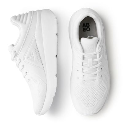 ABEO MXV Shift Womens Metatarsal Footbed Walking Shoes | Orthopedic Shoes for Women | Ball of Foot Pain Relief | Metatarsalgia Shoes Bright White, 10 Medium