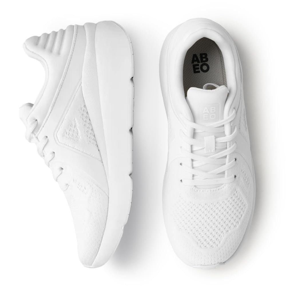 ABEO MXV Shift Womens Metatarsal Footbed Walking Shoes | Orthopedic Shoes for Women | Ball of Foot Pain Relief | Metatarsalgia Shoes Bright White, 10 Medium
