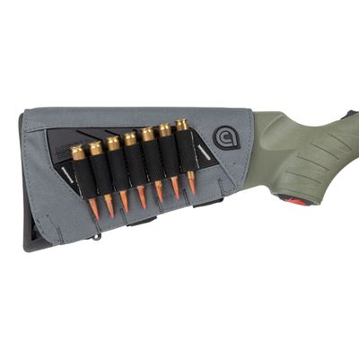 Allen Company Next Shot Bridger Premium Buttstock Cartridge Carrier, Shell Pouch, Gray